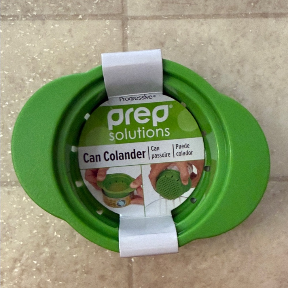 PrepSolutions Hand Held Can Colander Small Strainer Green